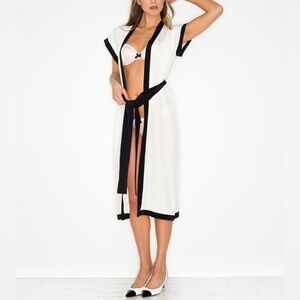 FLEUR DU MAL Silk robe NEW